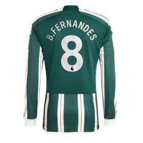 Manchester United Bruno Fernandes #8 Borta Kläder 2023-24 Långärmad